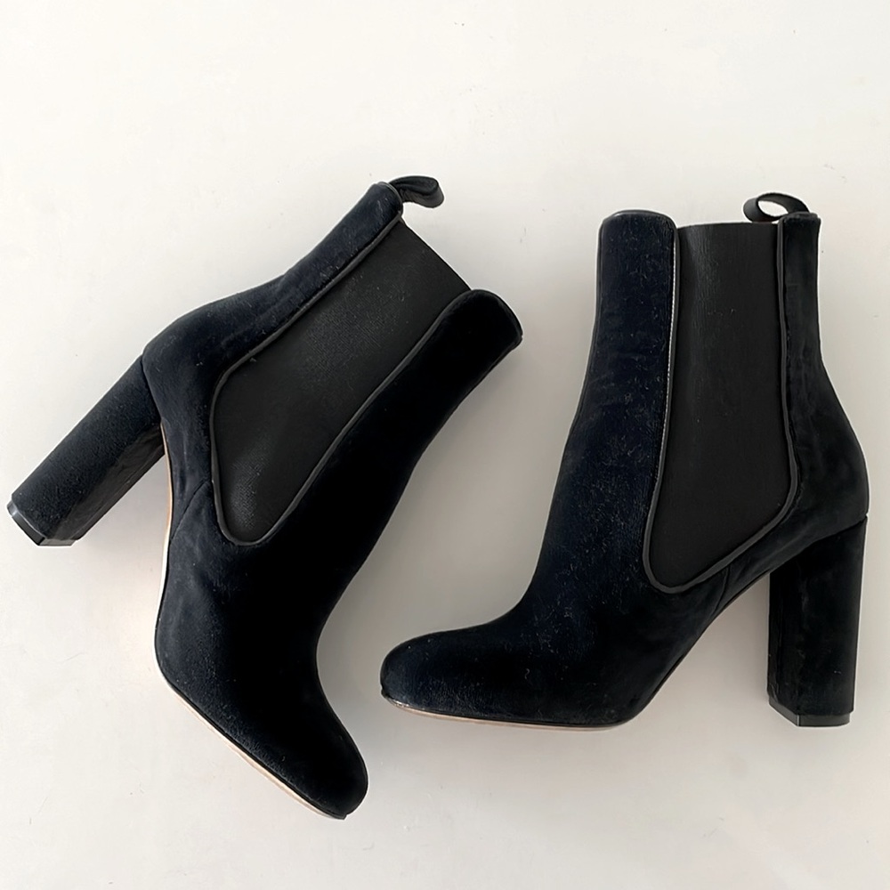 Missoni Black Velvet Ankle Boots - Picture 5 of 12